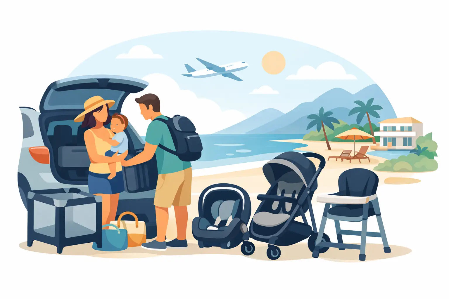 Why Rent Baby Items for Vacation Trips