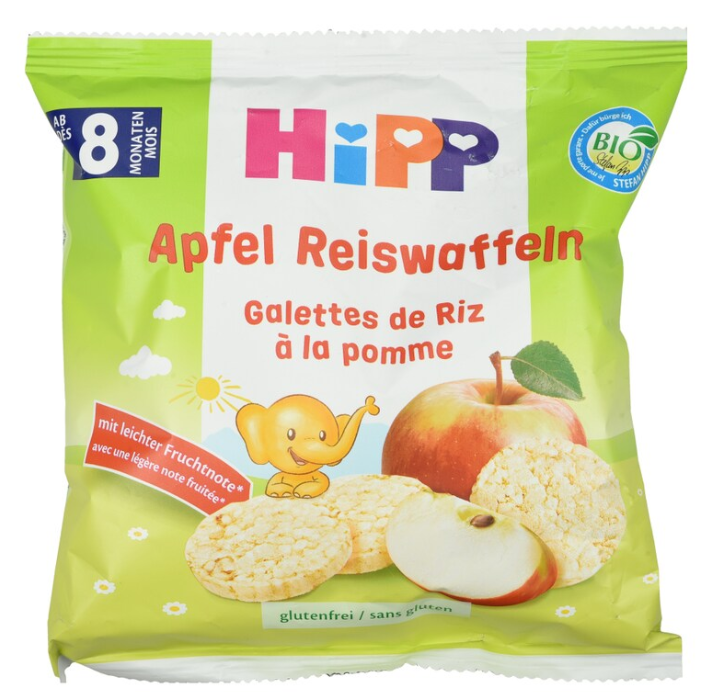 HIPP Children's Rice Wafers Apple 30g